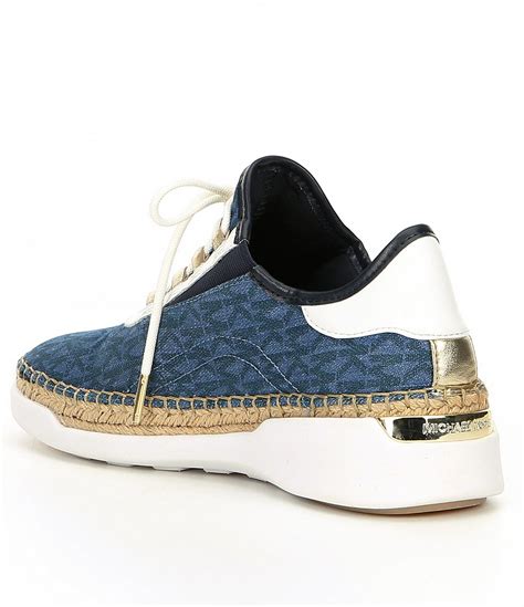 michael kors finch logo denim lace-up sneaker|Finch Canvas Lace.